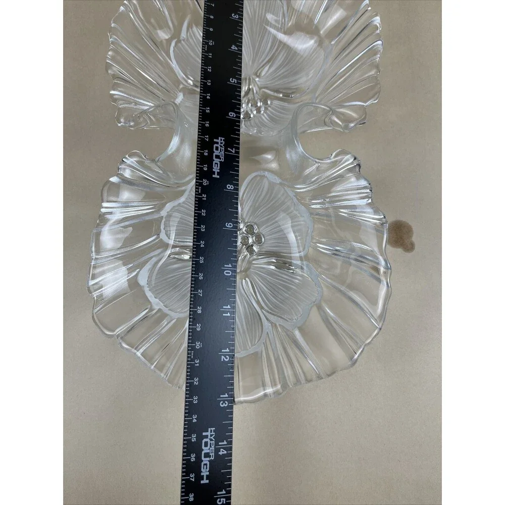 Mikasa Frosted Crystal Glass‎ Hibiscus 13